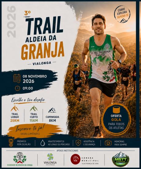 Cartaz do evento 3⁰ Trail Aldeia da Granja 