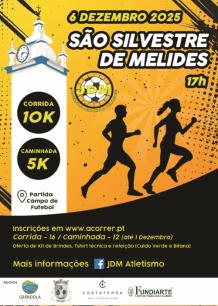 Cartaz do evento São Silvestre de Melides Edição 2025