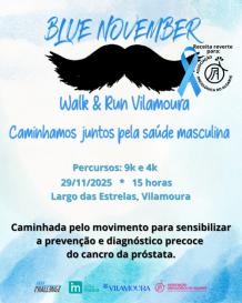 Cartaz do evento Blue Movember - Walk & Run Vilamoura