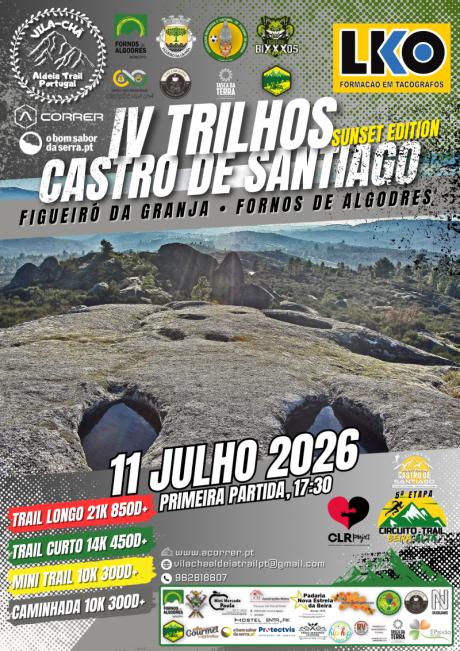 Cartaz do evento IV TRILHOS CASTRO DE SANTIAGO-SUNSET EDITION