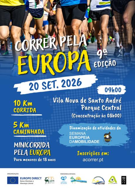 Cartaz do evento Correr pela Europa - 9ª Edição